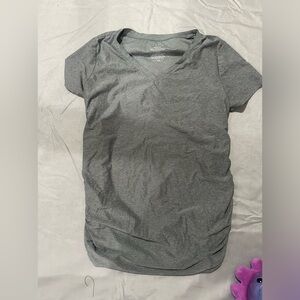 Heather Grey Ruched Maternity